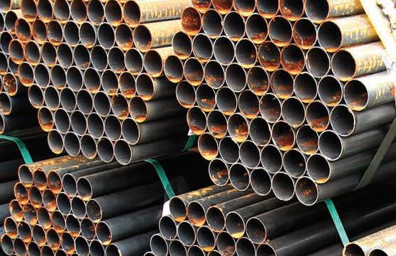 bundles of steel piping